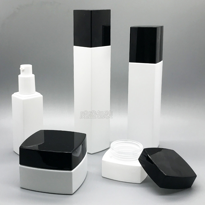 方形白色瓶子 新款黑色正方型瓶子現(xiàn)貨100ml(圖3)